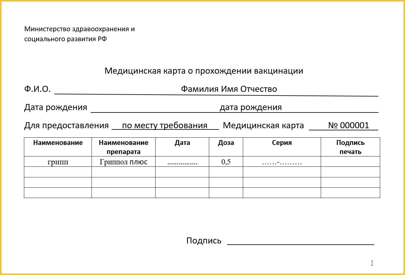 Купить и оформить справку о прививке от ветряной оспы в Москве